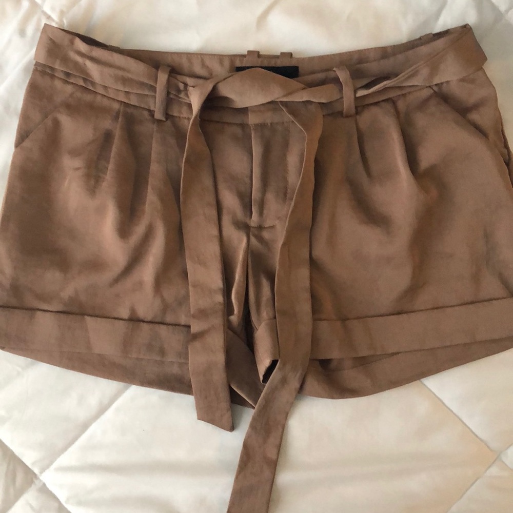 Tie waist shorts
